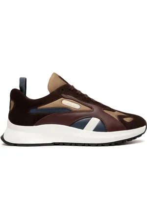 Bally Lace-up panelled sneakers