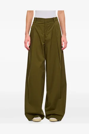 Frame Pleated wide-leg trousers