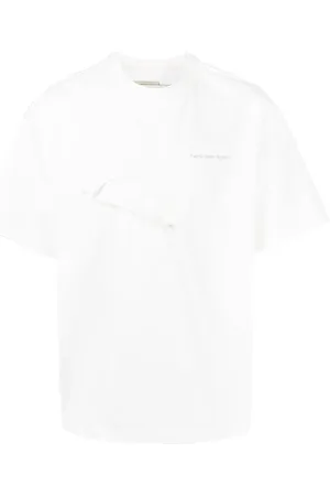 Feng Chen Wang Logo-print patchwork T-shirt
