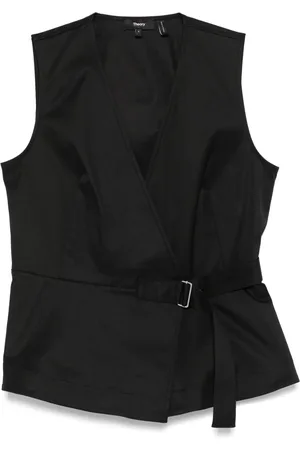 THEORY V-neck wrap top