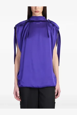 OFF-WHITE Logo-embroidered blouse