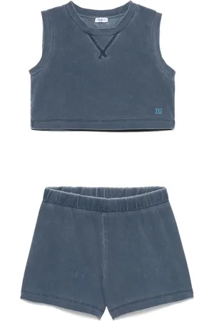 Il gufo Bleach-effect shorts set