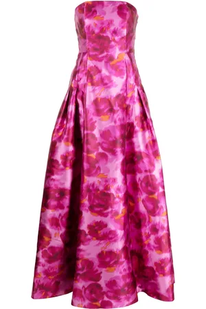 Sachin & Babi Zofia watercolor-effect gown