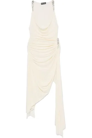 DAVID KOMA Crystal-claw gown