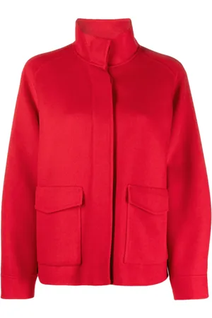 arma leder Wool high-neck jacket