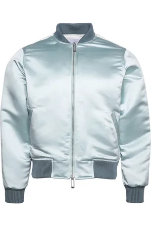 Rhude Logo-applique satin bomber jacket