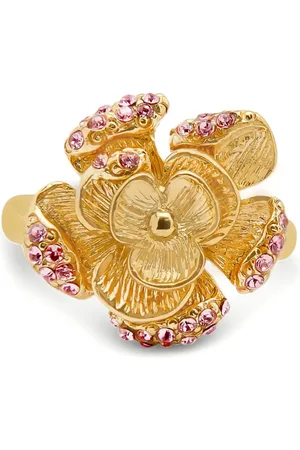 Oscar de la Renta Flower-detailing ring
