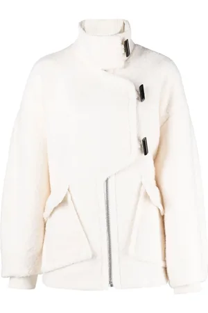 Ganni Asymmetric toggle coat