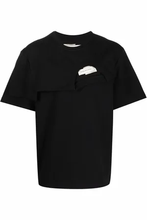 Feng Chen Wang Layered asymmetric cotton T-shirt
