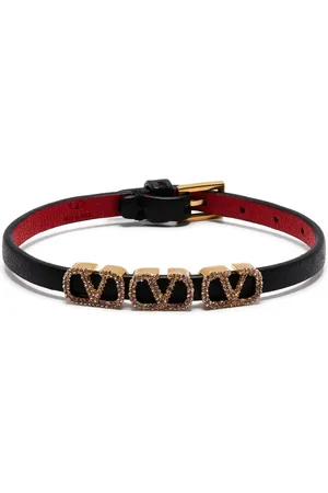 VALENTINO GARAVANI Triple crystal VLOGO bracelet