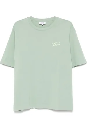 Maison Kitsuné Logo-embroidered T-shirt