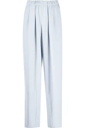 Emporio Armani Pleat-detail straight-leg trousers