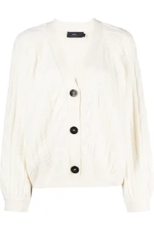 Arch4 Cable-knit cashmere cardigan