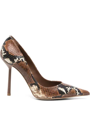 LE SILLA 110mm snakeskin-print pumps