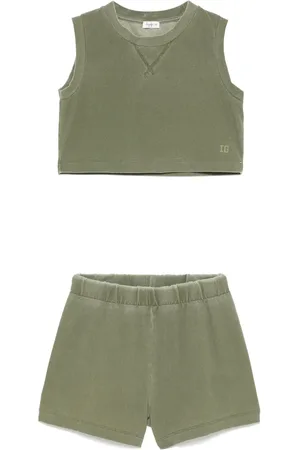 Il gufo Bleach-effect shorts set