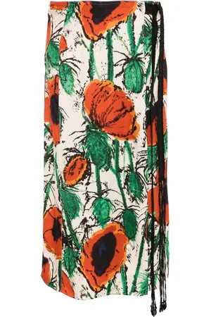 WALES BONNER Wrap midi skirt