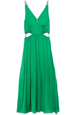 Maje V-neck midi dress