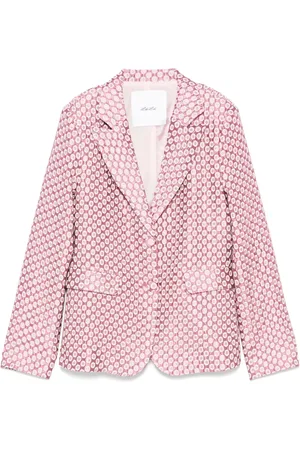 MISS GRANT Patterned-jacquard blazer