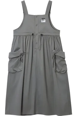 Musium Div. Logo-patch midi dress