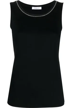 Fabiana Filippi Ball-chain trim tank top