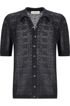 LANEUS Open-knit shirt