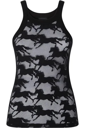 Pinko Horse-motif tank top