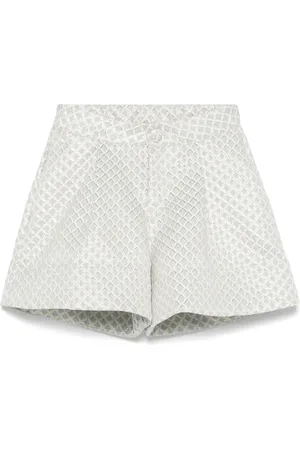 MISS GRANT Geometric-pattern shorts
