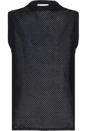 LANEUS Open-knit vest