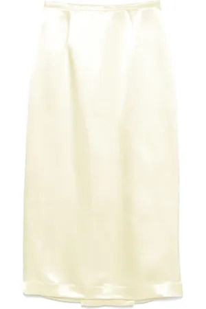 Serafini Satined midi skirt