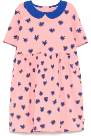 Mini Rodini Outlined Hearts dress