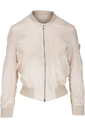 R13 Zip-up linen bomber jacket
