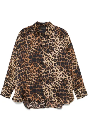 Simonetta Leopard-print shirt