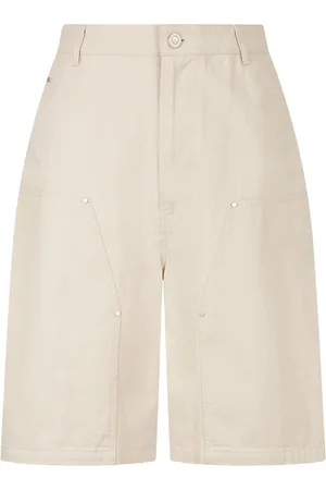 Studio Tomboy Contrast-stitching shorts