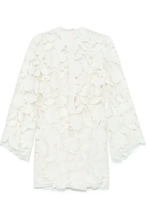 Elie saab Embroidered tulle mini dress
