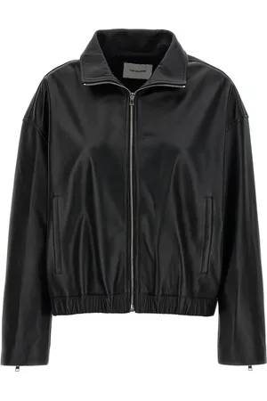 YVES SALOMON Leather bomber jacket