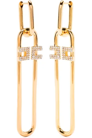 Elisabetta Franchi Rhinestone earrings