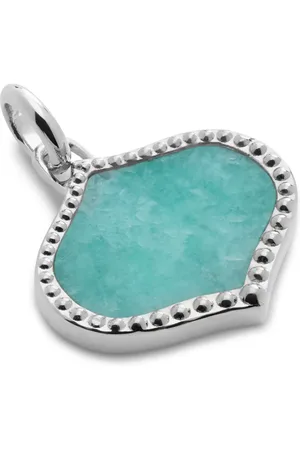 Monica Vinader Lotus amazonite pendant charm