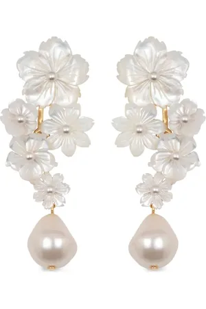 Jennifer Behr Makenzie floral drop earrings