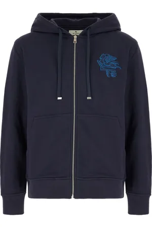 Etro Logo zip-up hoodie