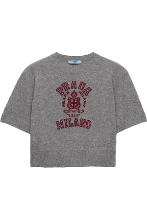 Prada Logo-intarsia sweater