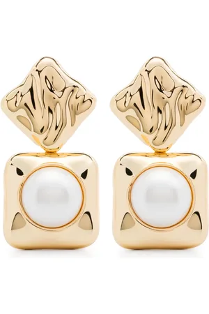Self-Portrait Pearl tiered earrings