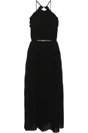 Twin-Set Plissé midi dress