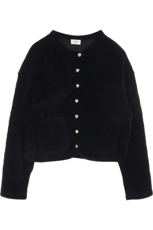 Céline 2010s quilted velour jacket