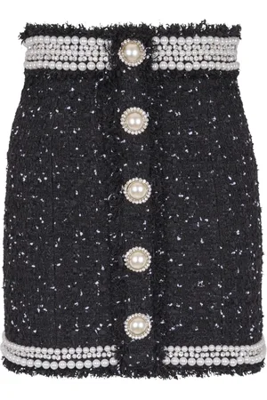 Balmain Pearl-embellished mini skirt