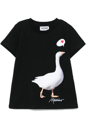 Moschino Goose-embroidered T-shirt