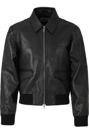 OFFICINE GENERALE Leather bomber jacket