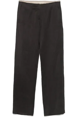 ALYSI Frayed-detailed trousers
