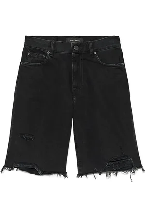 Purple Brand Knee-length denim shorts