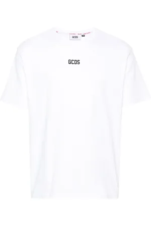 GCDS Logo-appliqqué cotton T-shirt