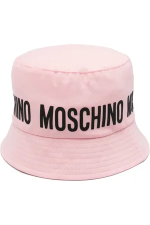 Moschino Rubberised-logo bucket hat